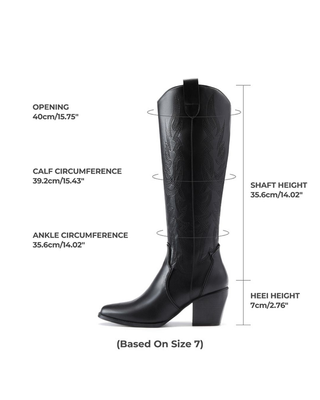 Cowboy Knee High Boots